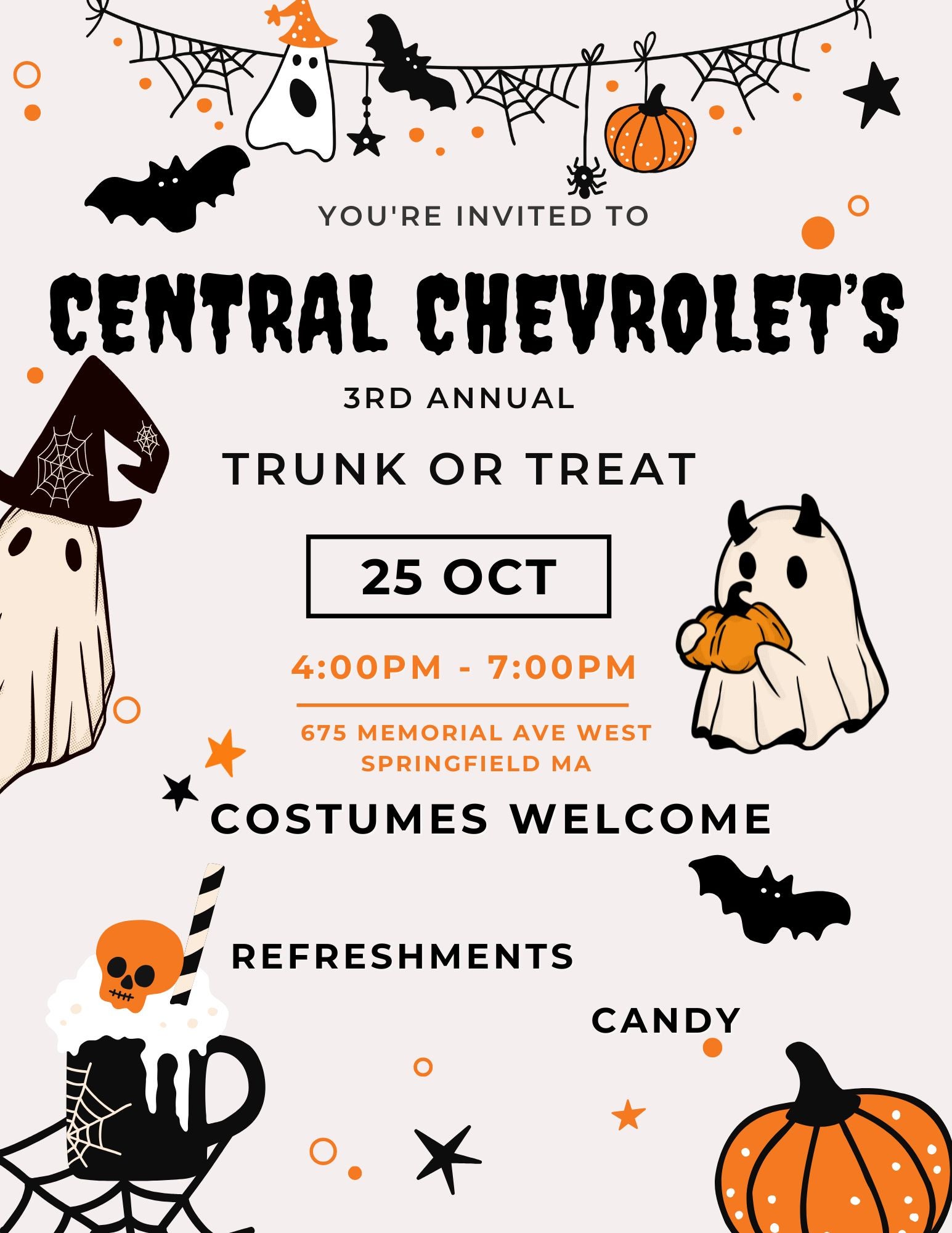 Halloween Trunk or Treat Flyer
