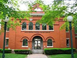 The historic Tolland Town Hall building in Tolland, Connecticut.