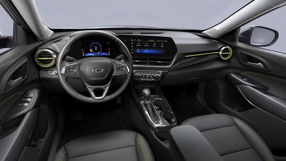 The modern and spacious interior of the 2025 Chevrolet Trax, featuring comfortable seating, a user-friendly infotainment system, and ample cargo space