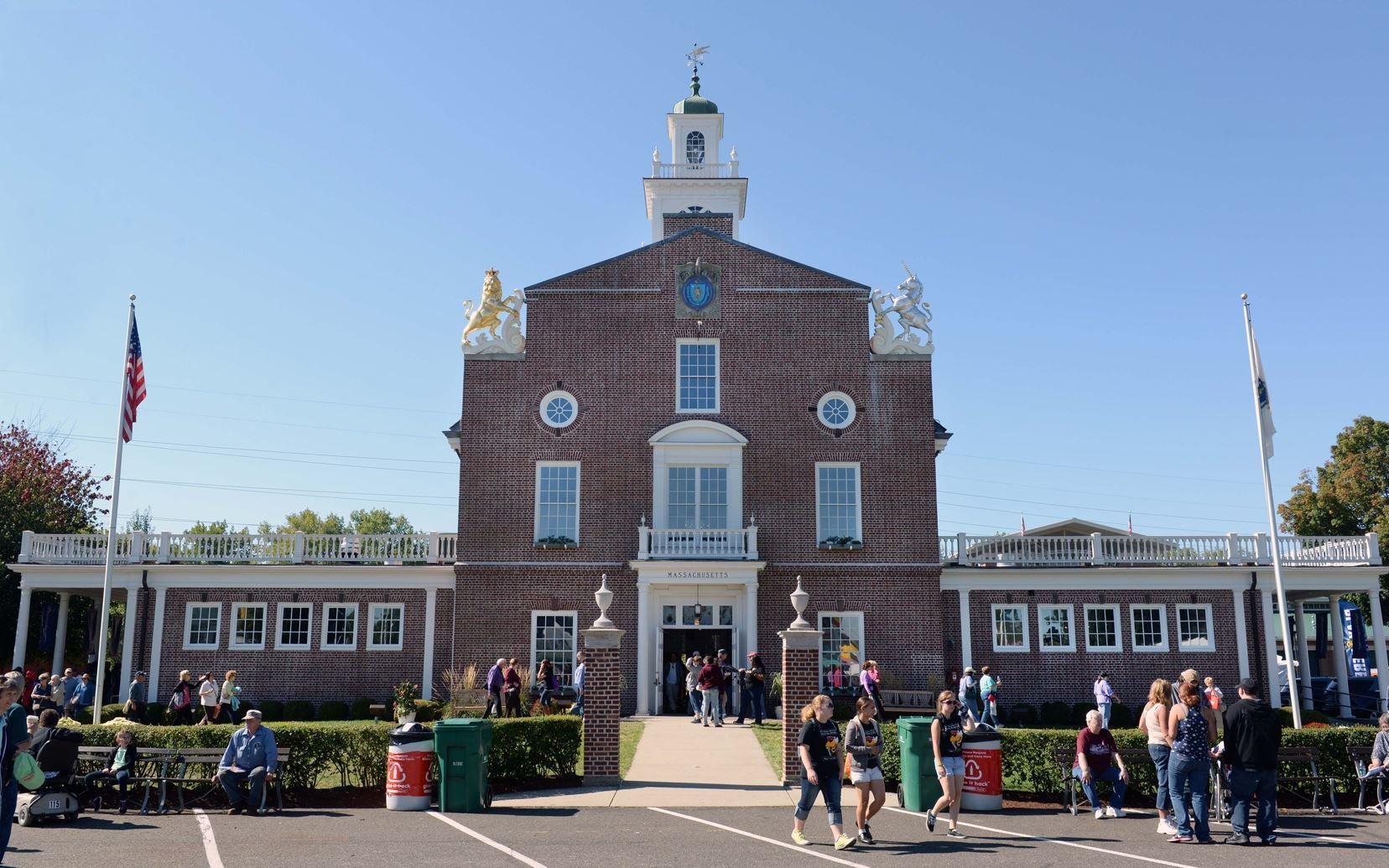 Historic Massachusetts Building on the fairgrounds of The Big E in West Springfield, MA