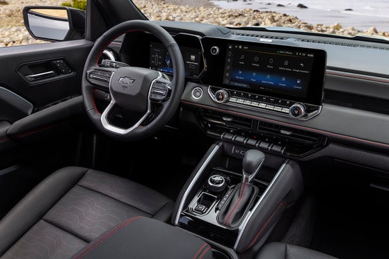 The high-tech infotainment center in the 2024 Chevrolet Colorado, featuring a large touchscreen display and intuitive controls for navigation, entertainment, and vehicle settings