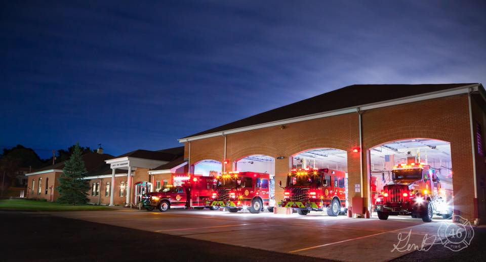 The iconic Somers Fire Department building, a landmark in Somers, CT
