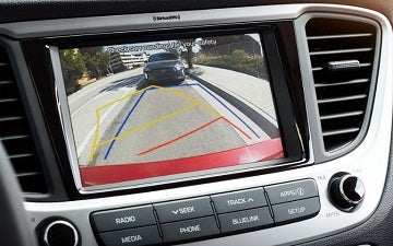 One of the safety features in the 2021 Hyundai Accent available at Murfreesboro Hyundai