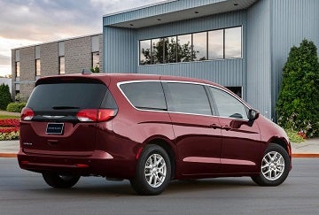 Exterior appearance of the 2021 Chrysler Voyager available at Rhythm Chrysler Dodge Jeep Ram