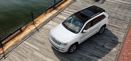 Exterior appearance of the 2021 Jeep Grand Cherokee available at Rhythm Chrysler Dodge Jeep Ram