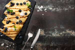 plate of crepes