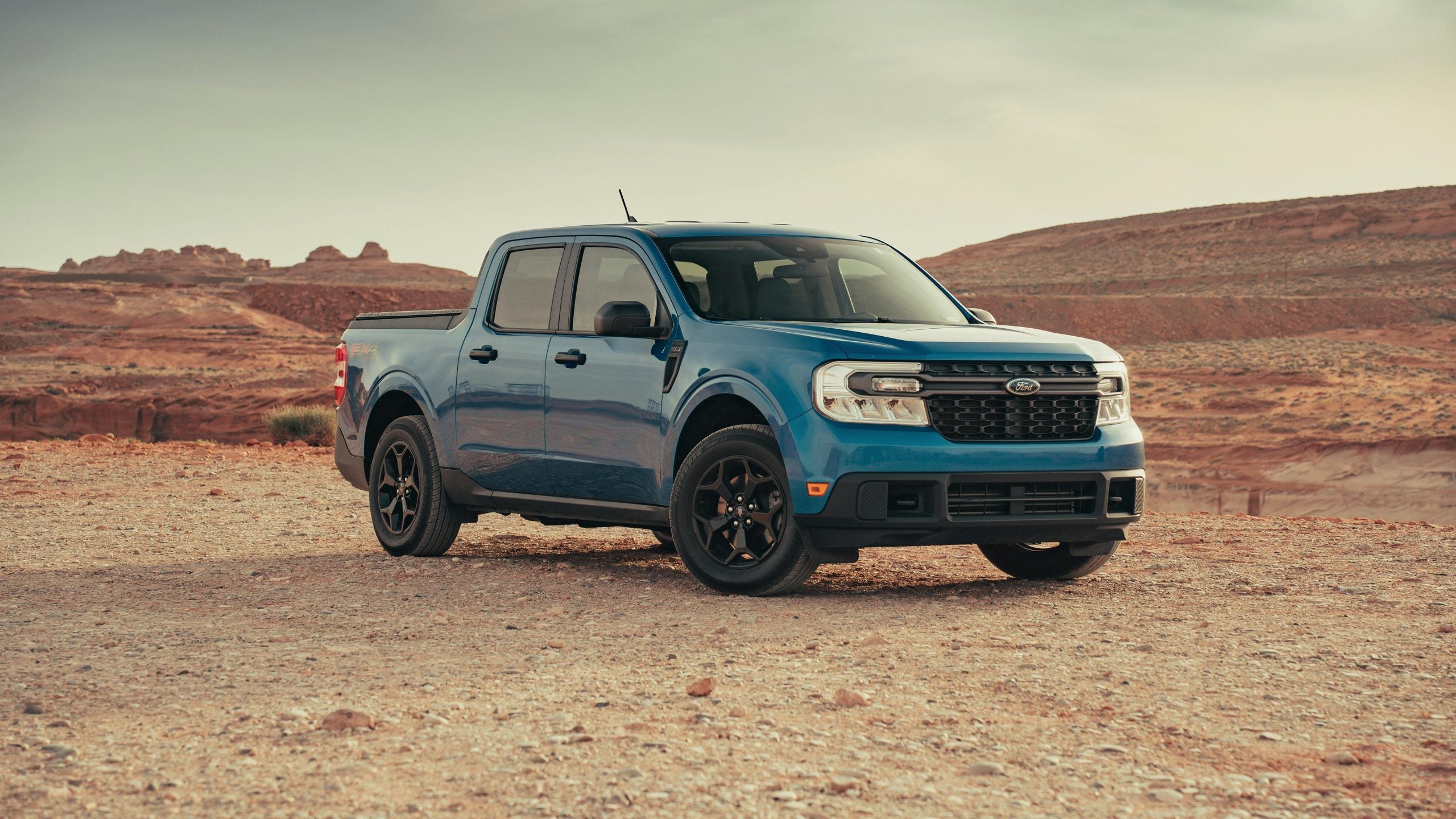 Ford Maverick on Desert