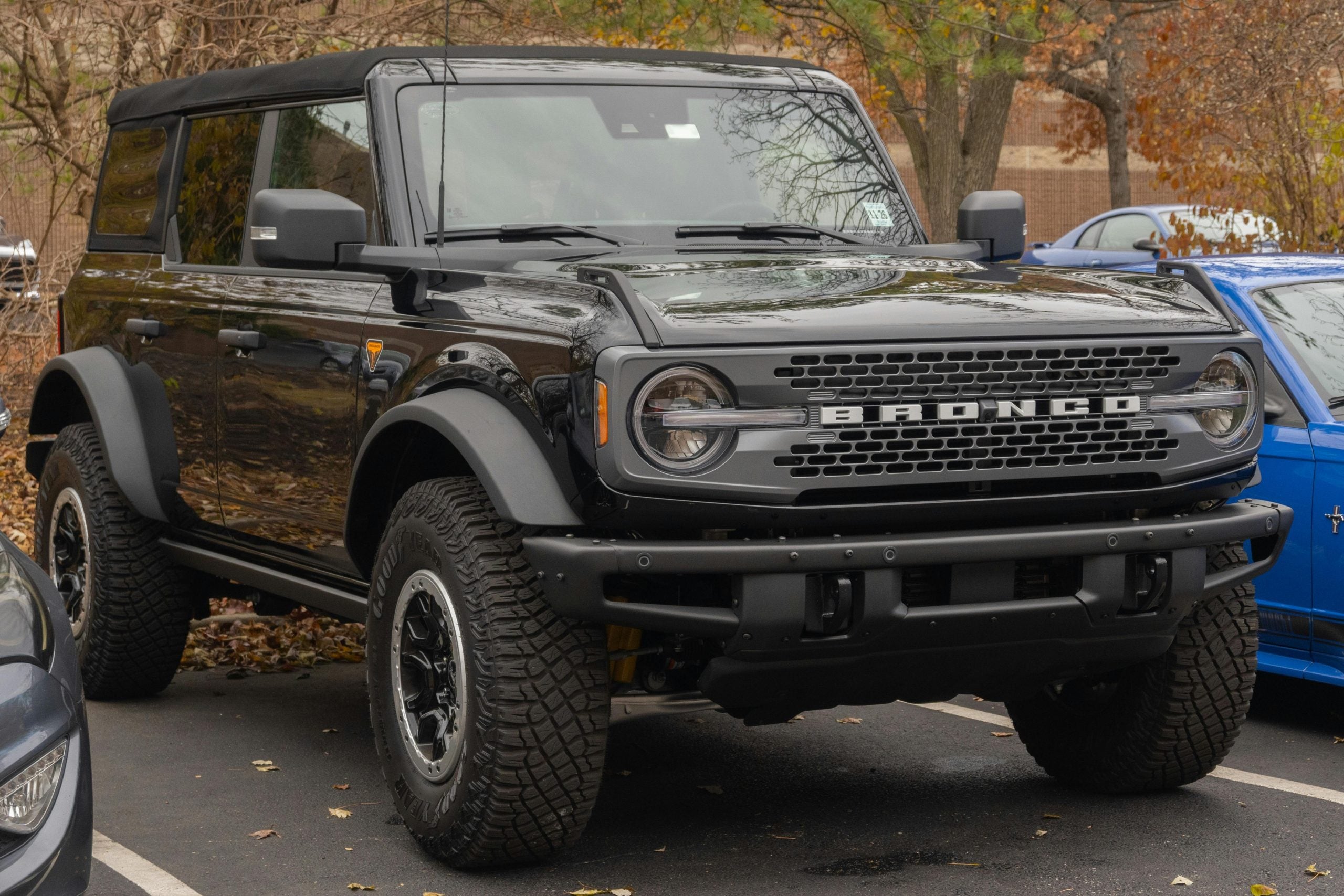 A Black Vehicle Parked