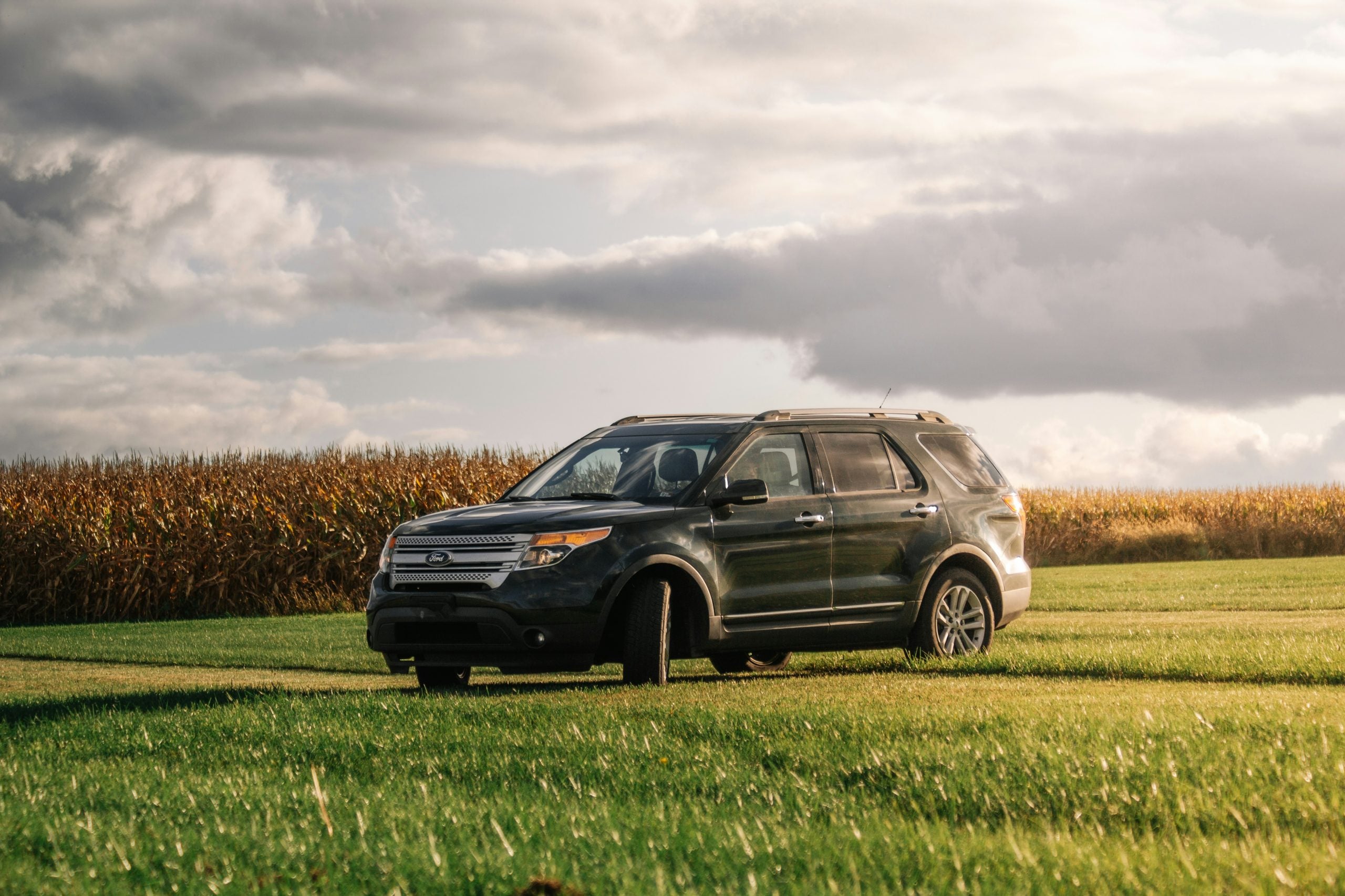 Ford Explorer in Corn Field