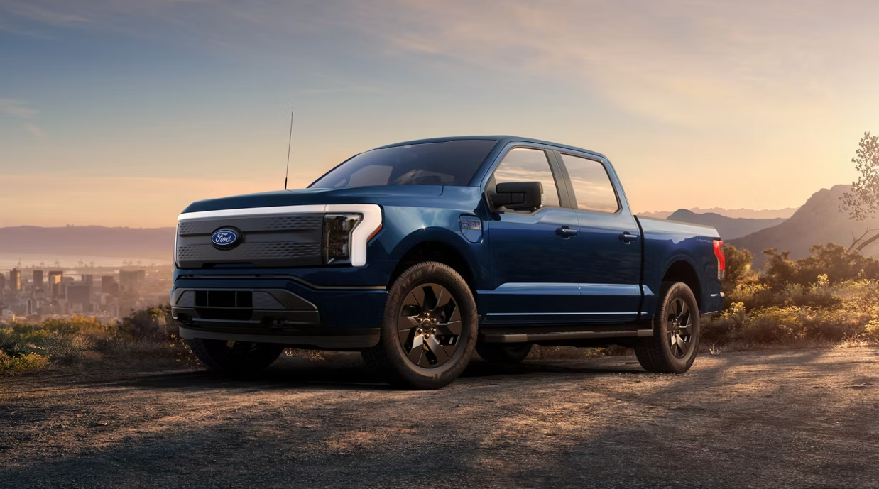 Blue 2026 Ford F-150 Lightning