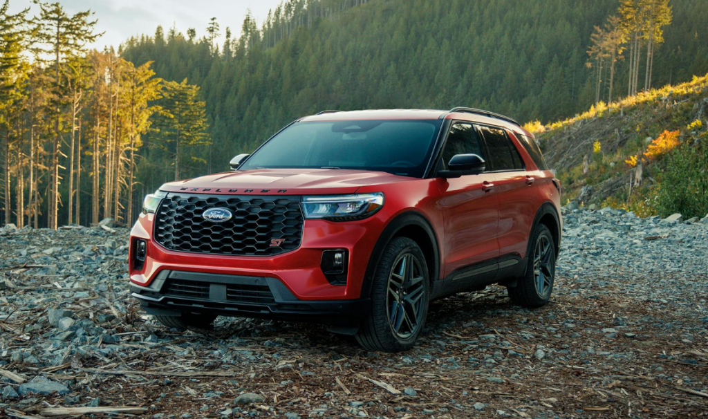 Red 2026 Ford Explorer ST