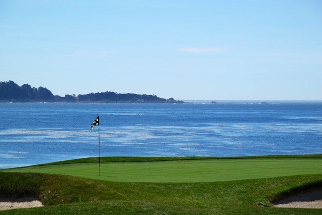 golf course near the ocean