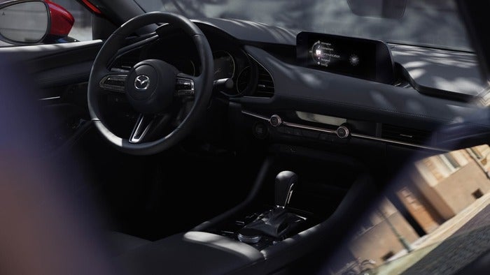 Interior of the Mazda3 hatchback