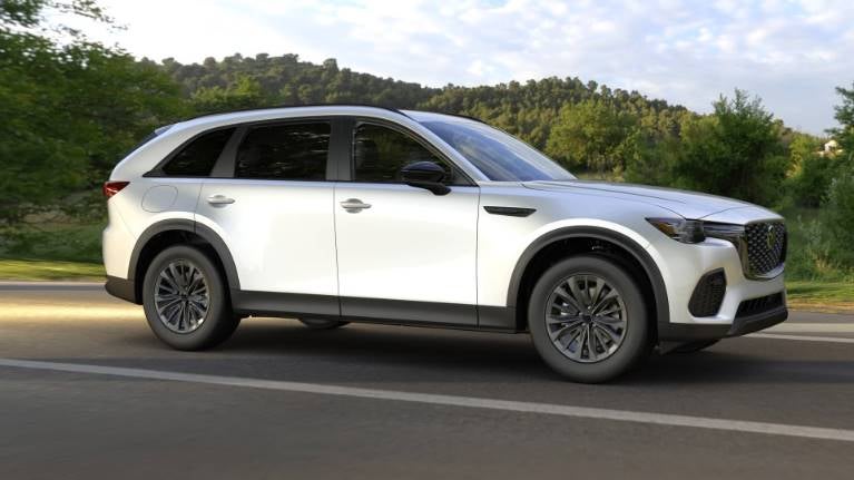 2026 Mazda CX-70 PHEV driving down road