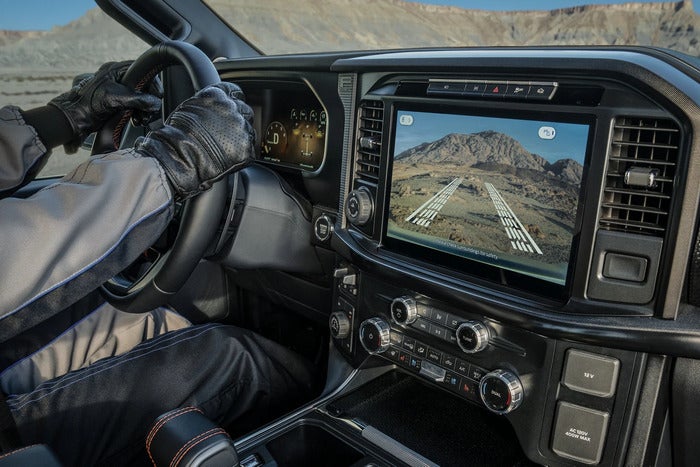 Interior of the ford f-150