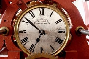 clock in a museum