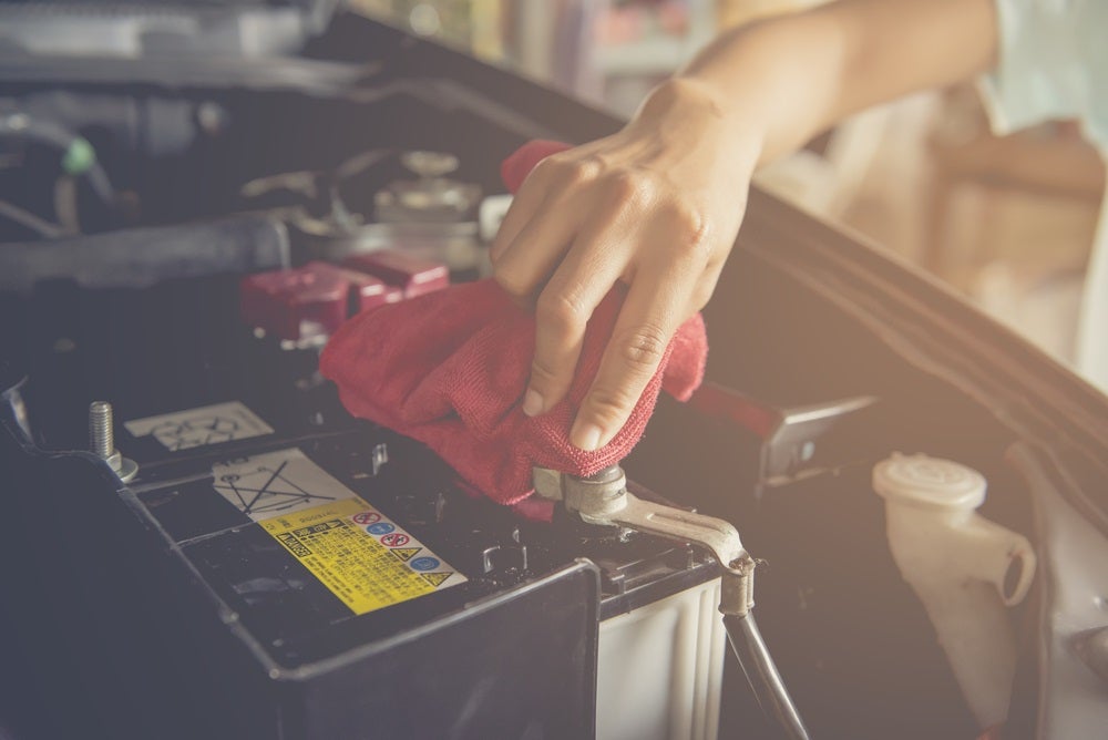 Cleaning Car Battery