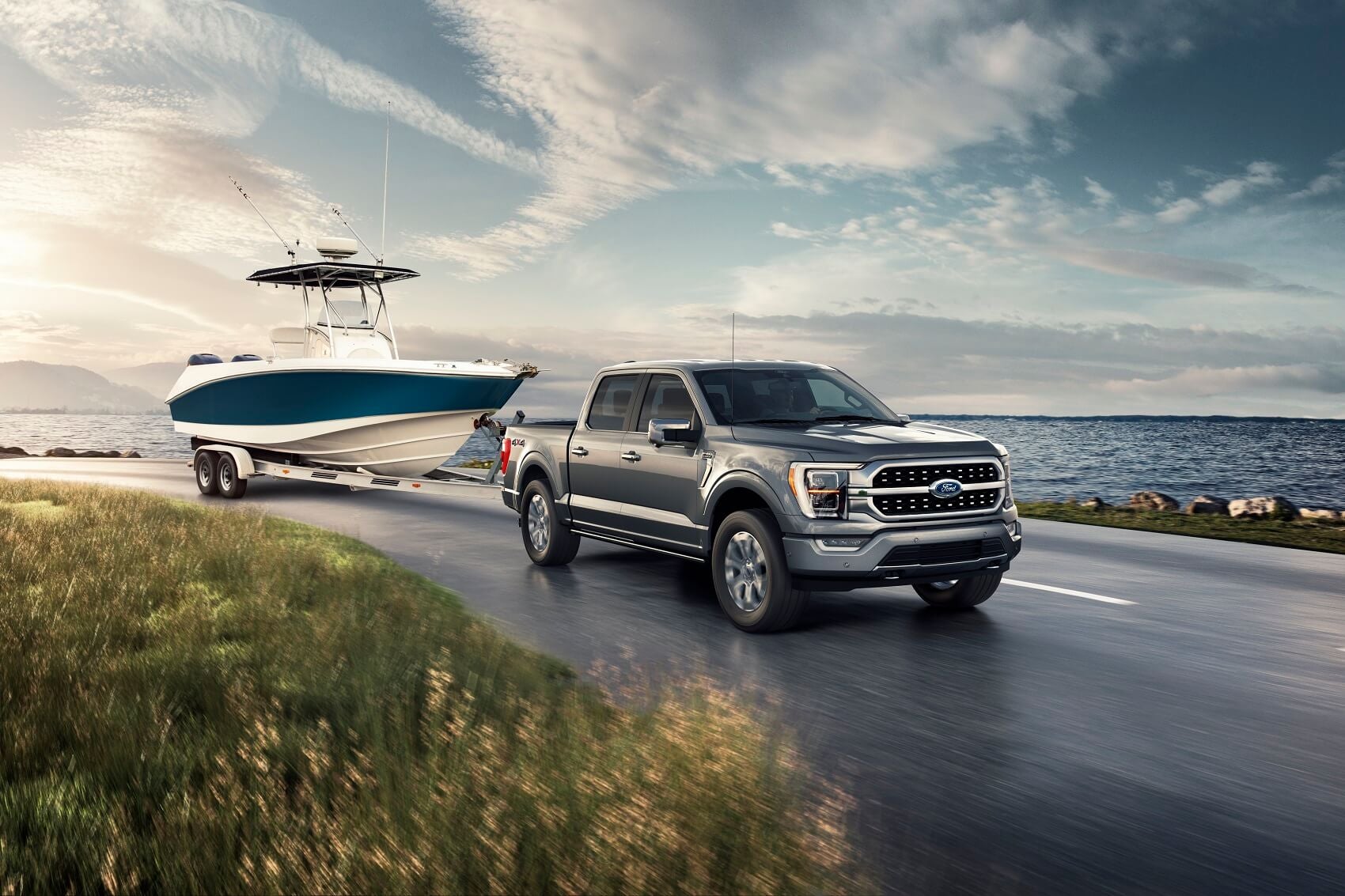 2022 Ford F-150 Towing a Boat
