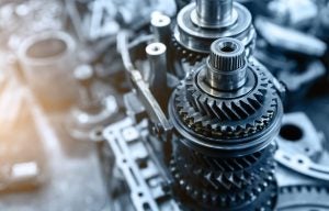 A dismantled transmission being serviced near Indianapolis, Indiana.