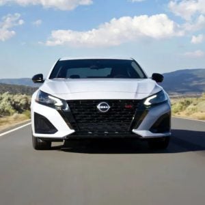 White Nissan Altima