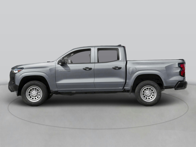 A silver Chevrolet Colorado