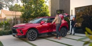 2023 Chevrolet Blazer parked at a house near Anderson, Indiana