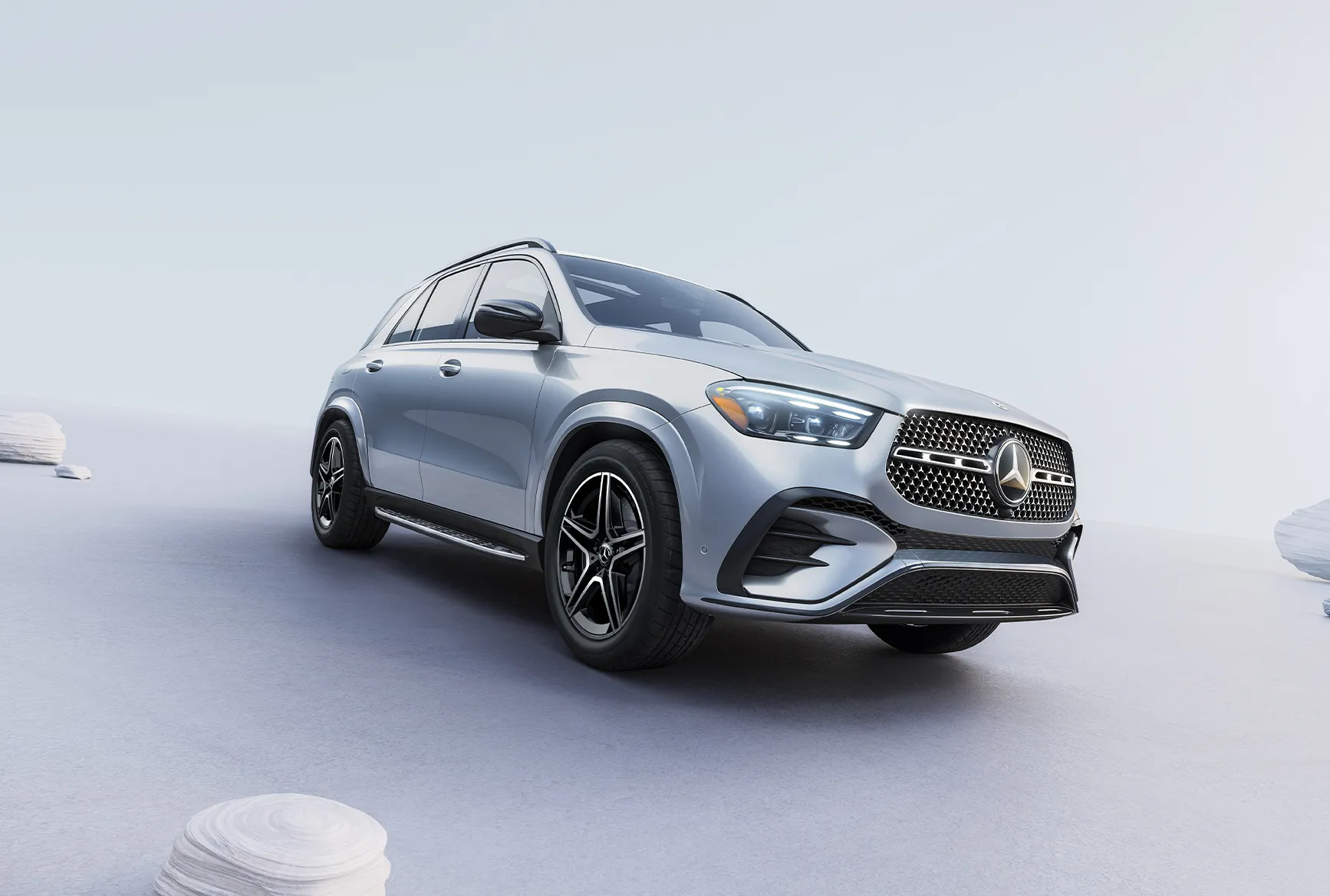 2027 Mercedes-Benz GLE luxury SUV shown from the front at Mercedes-Benz of Lincolnwood.