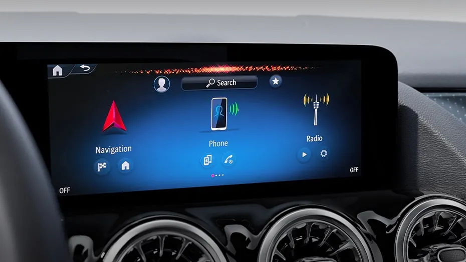 MBUX infotainment display in the 2028 Mercedes-Benz GLA Electric