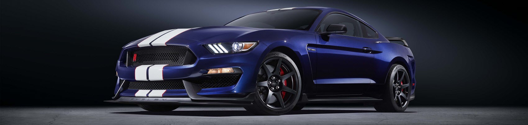 Dark Blue Ford Mustang