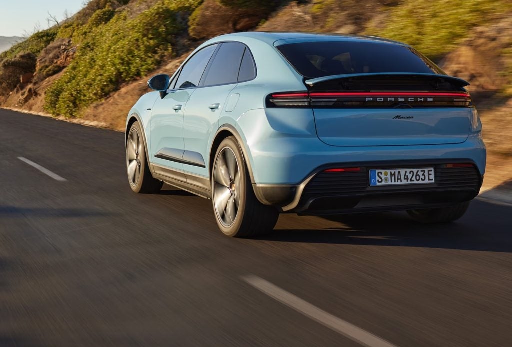 Porsche Macan gas vs EV practical comparison for 2026 performance SUV driving needs