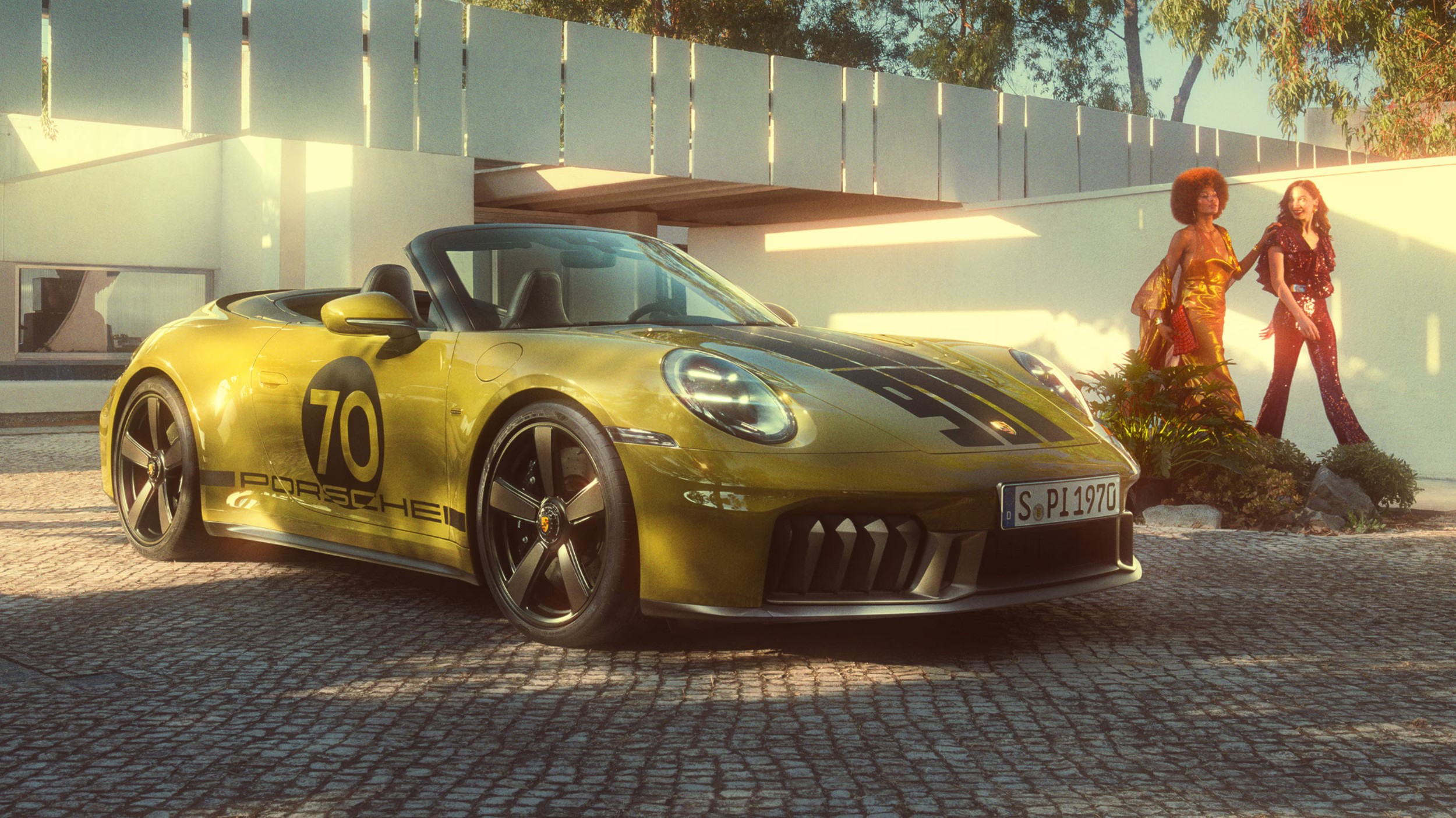 Certified Pre-Owned Porsche 911 sports car parked outdoors showcasing sleek design and luxury performance.