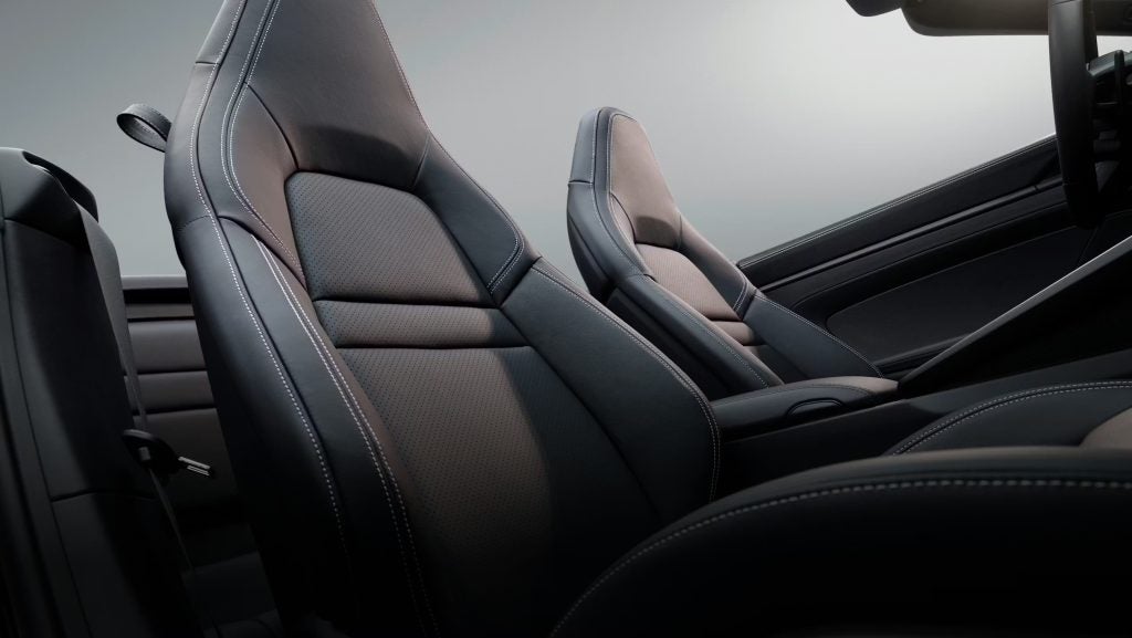 Interior of the 2026 Porsche 911 Hybrid featuring advanced technology and driver-focused ergonomics