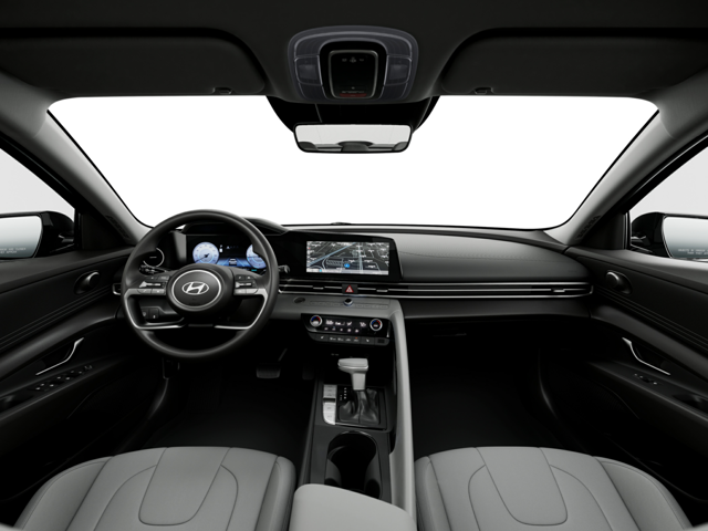 The front dashboard of a Hyundai vehicle