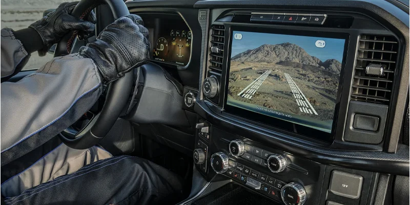 The interior of a 2025 Ford F-Series truck