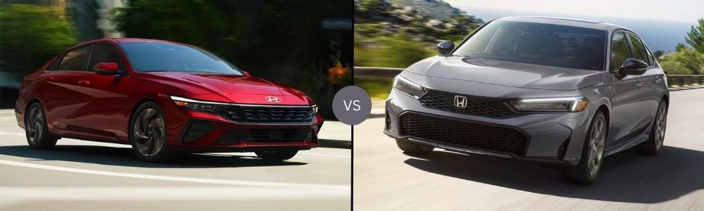 Compare the 2025 Hyundai Elantra vs. 2025 Honda Civic