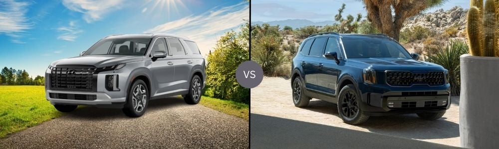 Compare the 2025 Hyundai Palisade vs. 2025 Kia Telluride