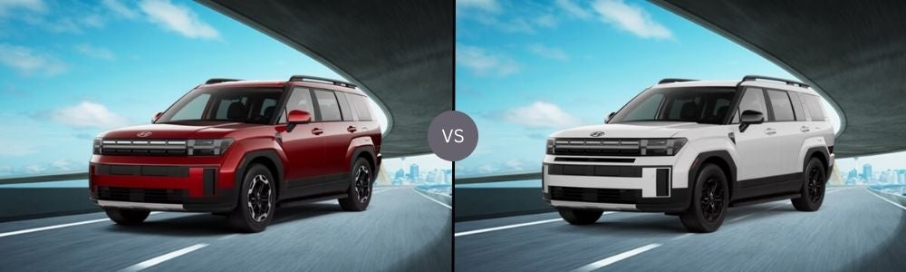 Compare 2025 Hyundai Santa Fe SEL vs. 2025 Hyundai Santa Fe XRT