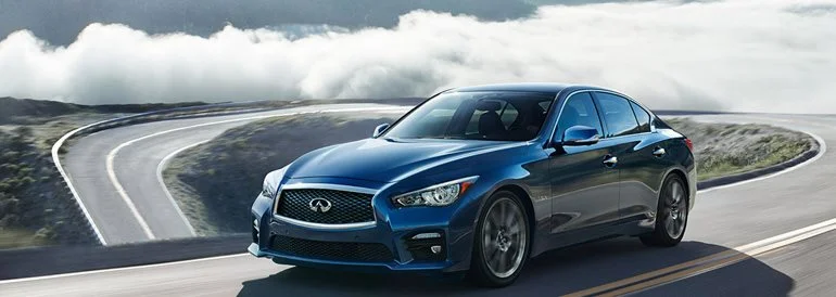 Infiniti Luxury Car blue