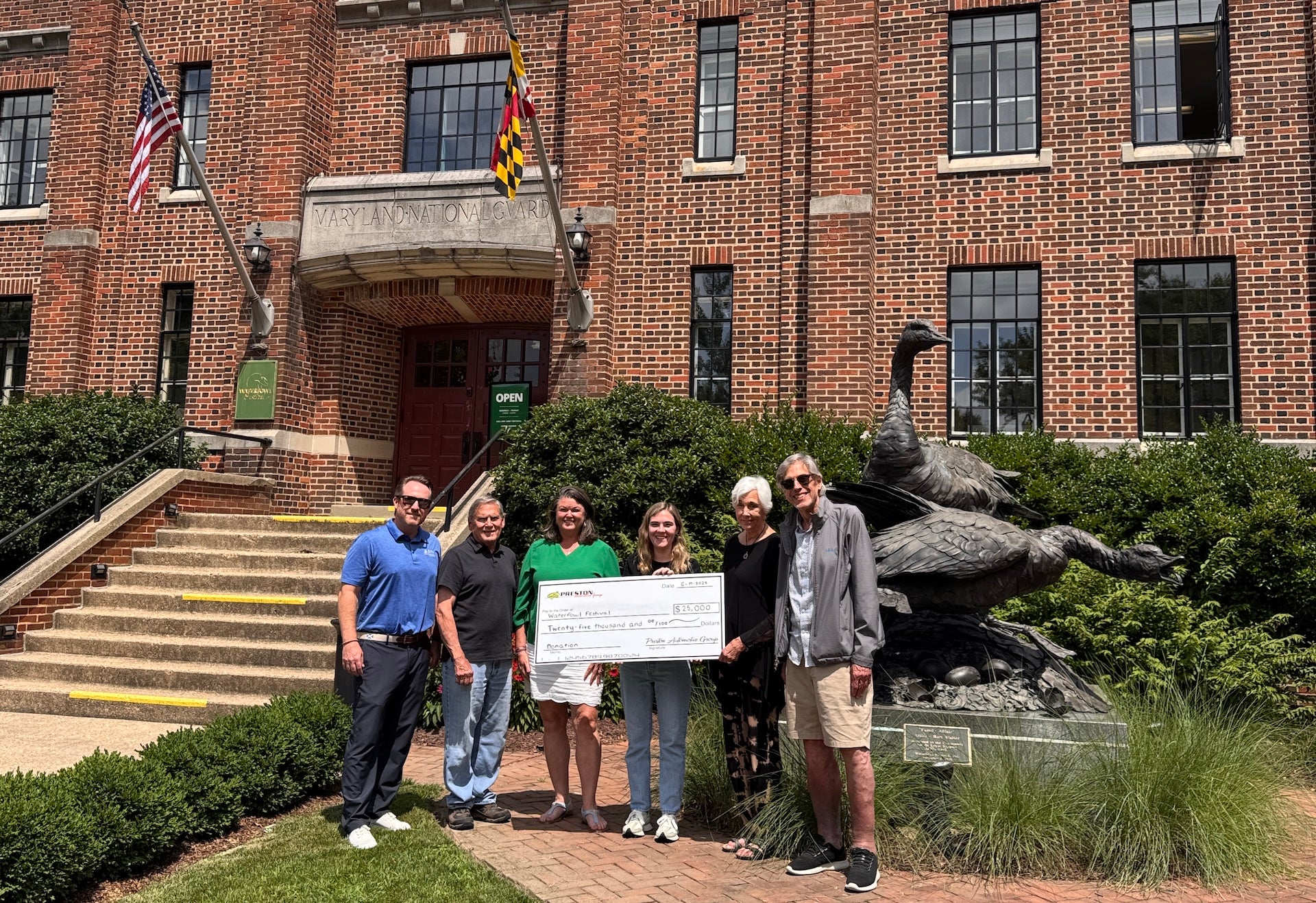 PAG Donates to Historic Waterfowl Building