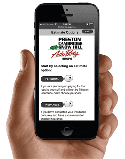 Preston Auto Body Shop app 1