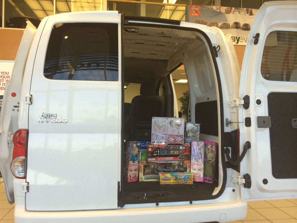 Nissan NV200 Toys for Tots