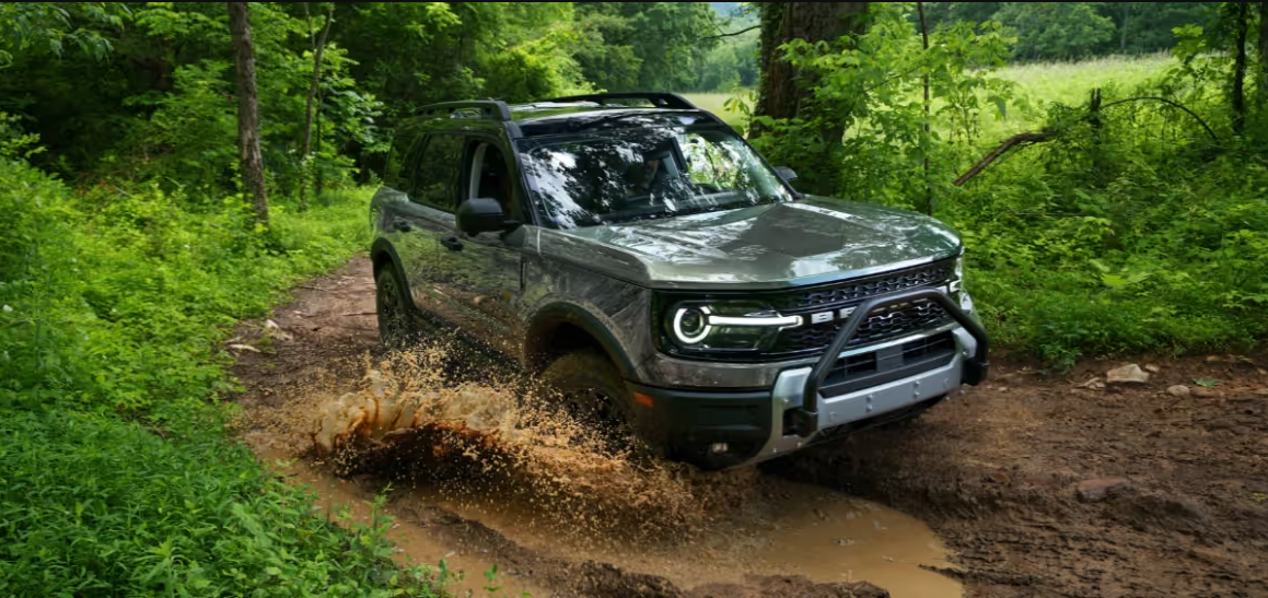 2026 Ford Bronco Badlands demonstrating off-road capability — G.O.A.T. Modes and Sasquatch Package