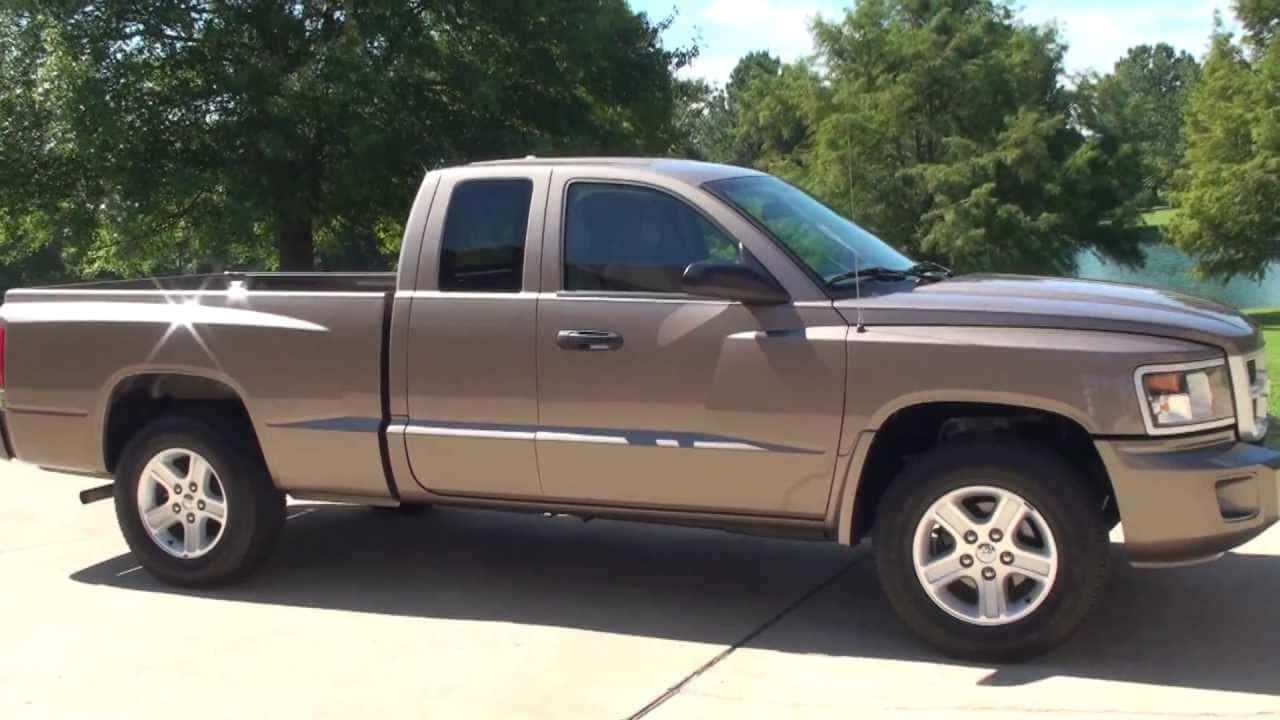 The old Dodge Dakota truck sitting on a driveway in Edmond Oklahoma
