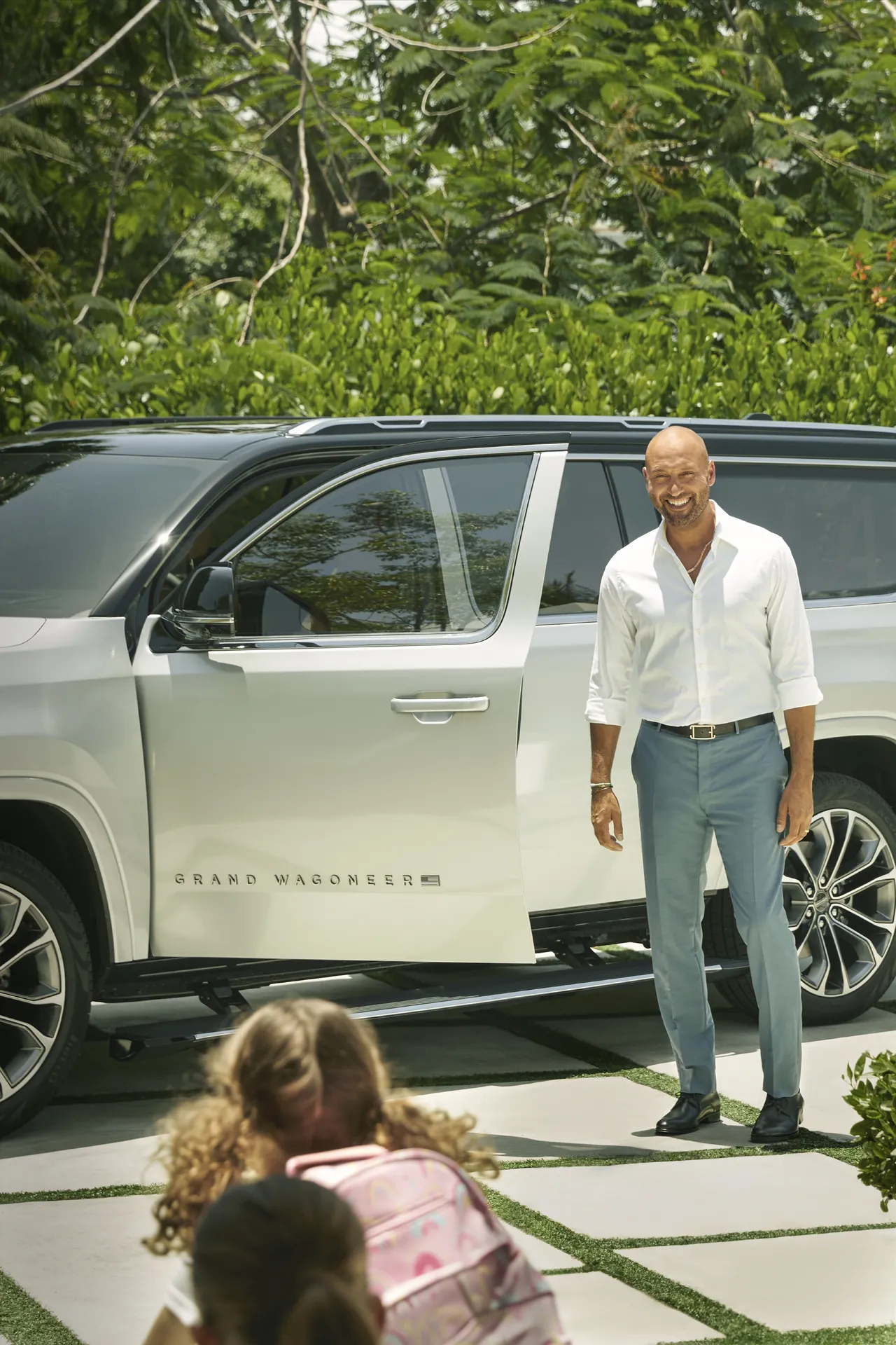 Derek Jeter and the new Jeep Grand Wagoneer