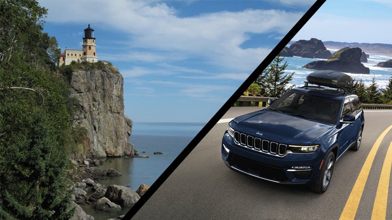 Jeep Grand Cherokee | Split Rock Lighthouse | North Shore of Lake Superior | Two Harbors Minnesota
