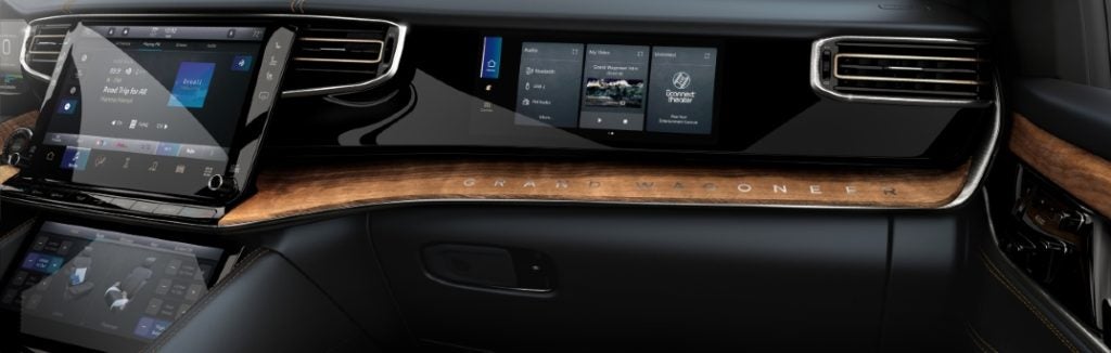grand wagoneer front passenger interactive display
