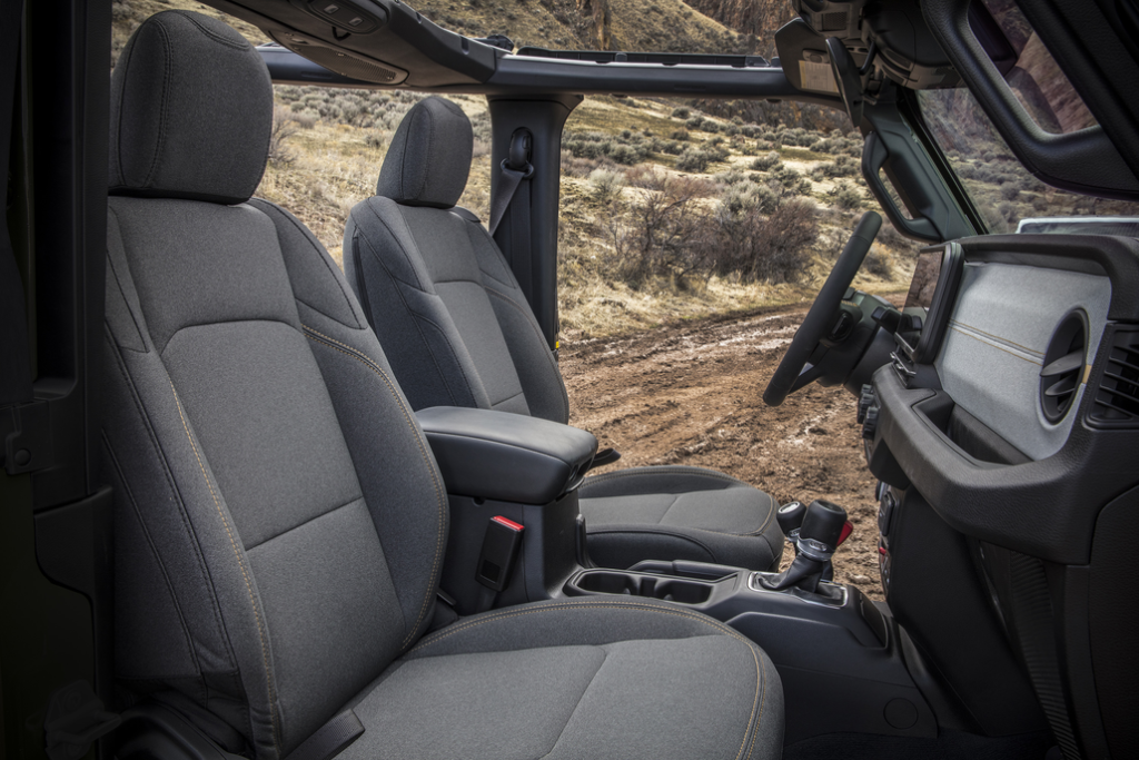 Jeep Wrangler 392 Front Interior Seating Passenger Side Door Perspective