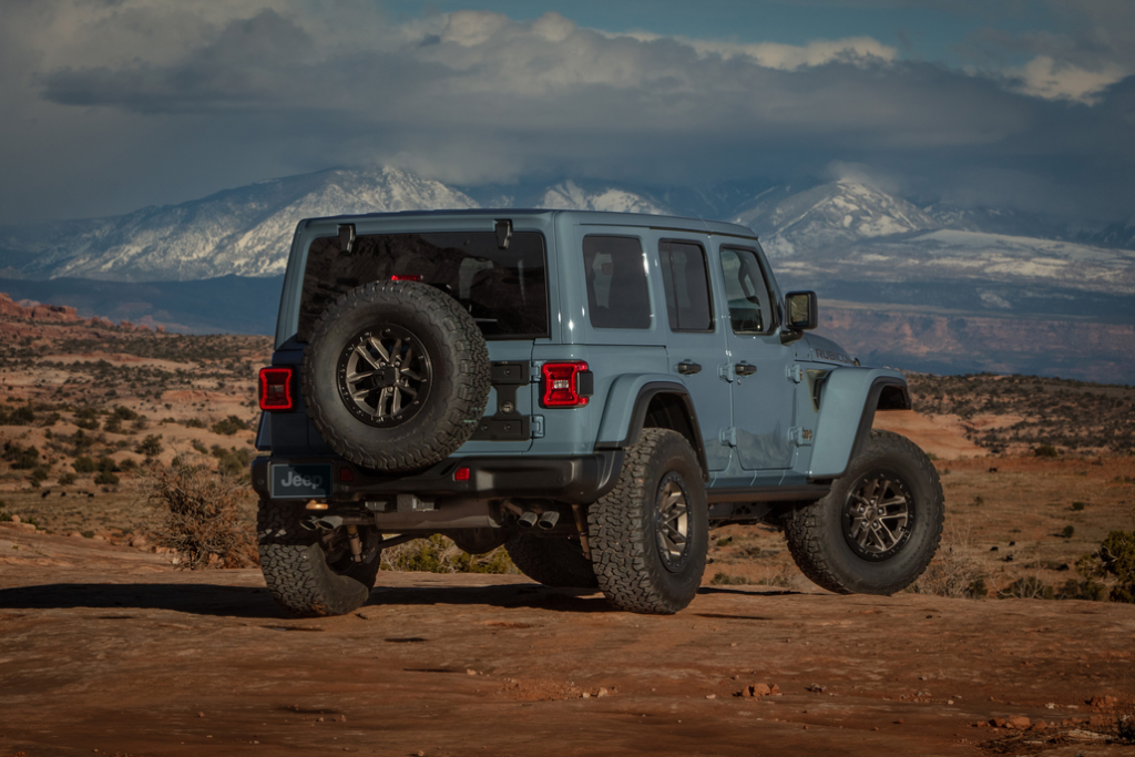 Jeep Wrangler 392 Parked Rear 3/4 View in a Desert