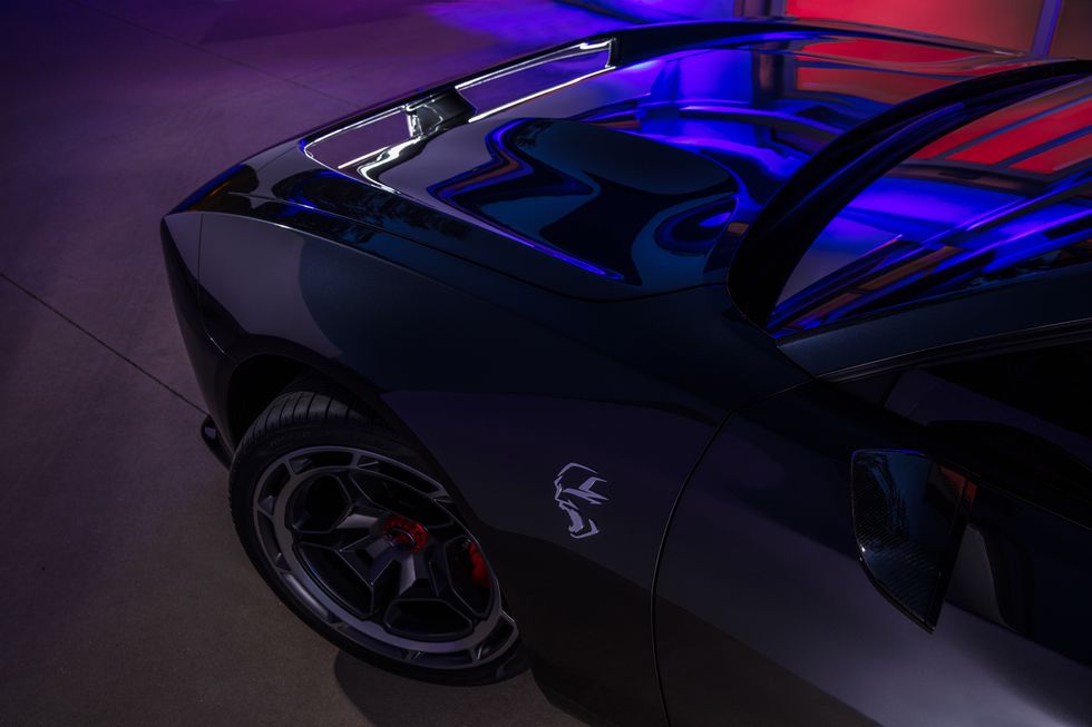 Cool new badging on the 2024 Dodge Charger EV Concept