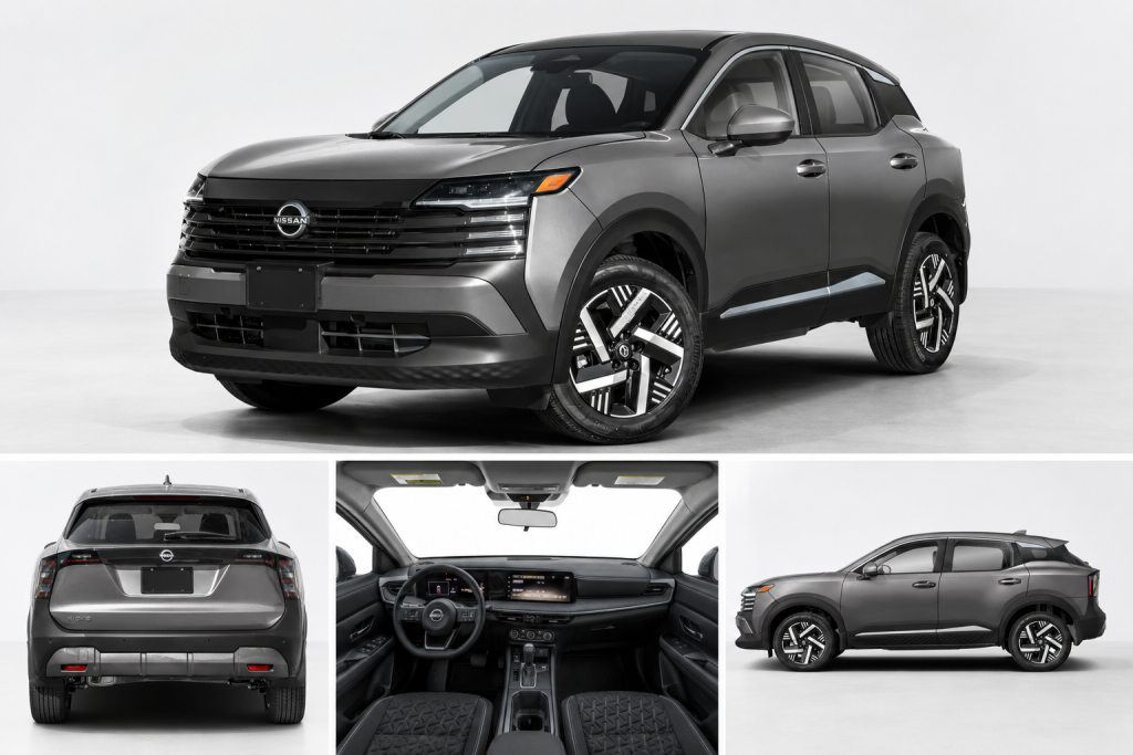 2026 Nissan Kicks SV compact SUV front exterior with available Intelligent AWD near North Woodbridge NJ